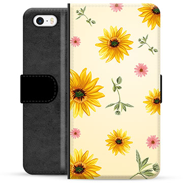 iPhone 5/5S/SE Premium Wallet Case - Sunflower