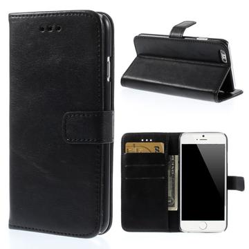 iPhone 6/6s Wallet Case with Magnetic Closure - Black