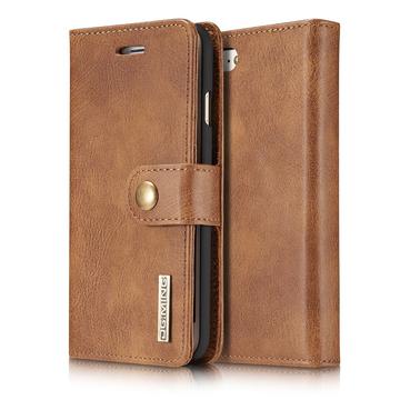iPhone 7/8/SE (2020)/SE (2022) DG.Ming 2-in-1 Detachable Wallet Leather Case - Brown