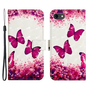 iPhone 7/8/SE (2020)/SE (2022) Wonder Series Wallet Case - Rose Butterflies
