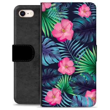 iPhone 7/8/SE (2020)/SE (2022) Premium Wallet Case - Tropical Flower