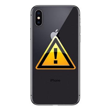 iPhone X Battery Cover Repair - incl. frame - Black
