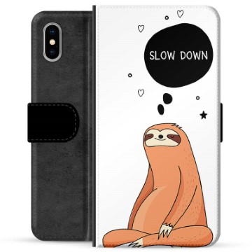 iPhone X / iPhone XS Premium Wallet Case - Slow Down