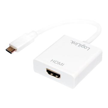 Photos - Card Reader / USB Hub LogiLink UA0236A USB-C to HDMI Adapter - 3840 x 2160 - White 