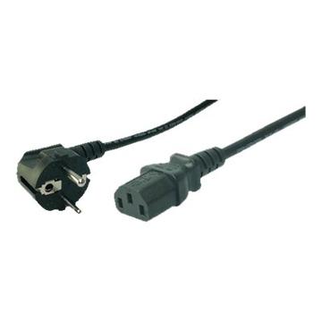 LogiLink Power Cable - Power IEC 60320 C13 -> Power CEE 7/7 male - 3m - Black
