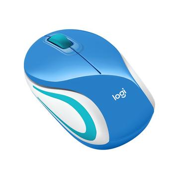 Logitech M187 Ultra Portable Wireless Mouse - Blue / White