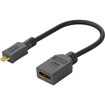 Goobay HDMI 1.4 / Micro HDMI Adapter Cable - Black