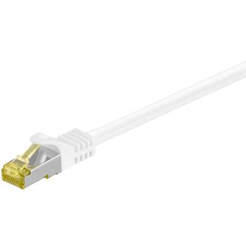 Goobay RJ45 S/FTP CAT 7 Network Cable - 0.5m - White