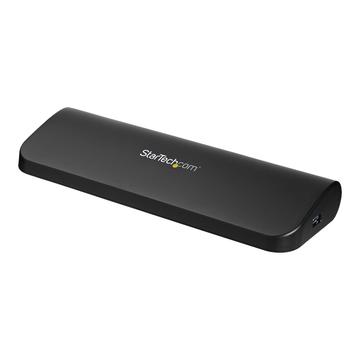 Image of StarTech.com USB 3.0 Docking Station with HDMI and DVI/VGA - Dual Monitor - Universal Laptop Dock - Mac and Windows Compatible (USB3SDOCKHDV), black