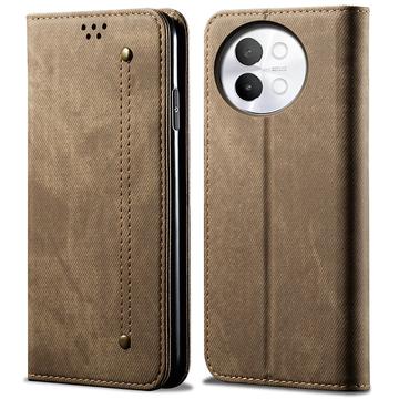 vivo S18e Retro Series Wallet Case with Card Slot - Coffee