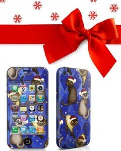 Christmas Cats Skin for Apple iPhone 4 / 4S 