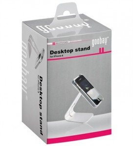 Goobay Desktop Stand for iPhone 4 / 4S - Aluminum