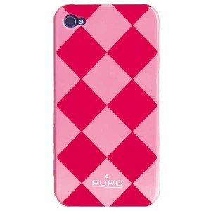 Puro Rhomby Case for iPhone 4 / 4S - pink