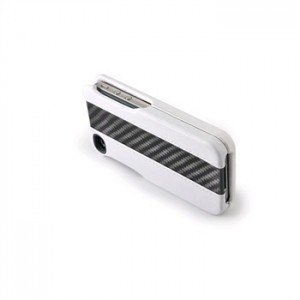 Ion Carbon Fiber Case for Apple iPhone 4 / 4S - white