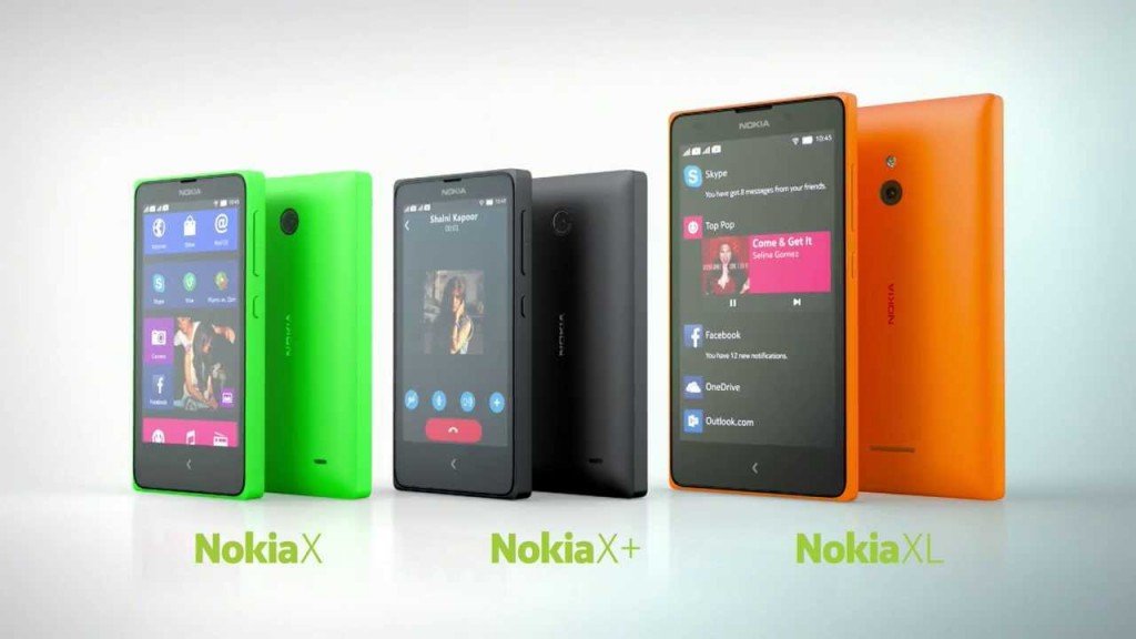 Nokia's Android-based handsets: X, X+ and XL