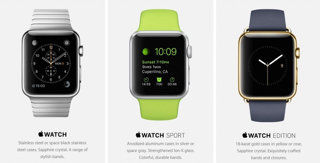 Apple Watch versions