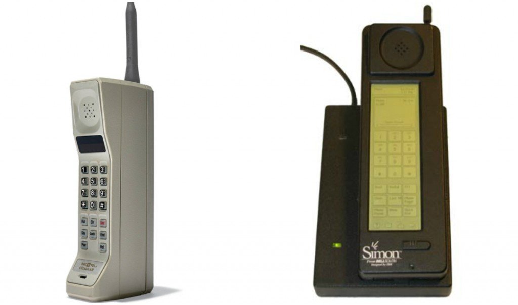 Motorola DynaTAC and IBM Simon