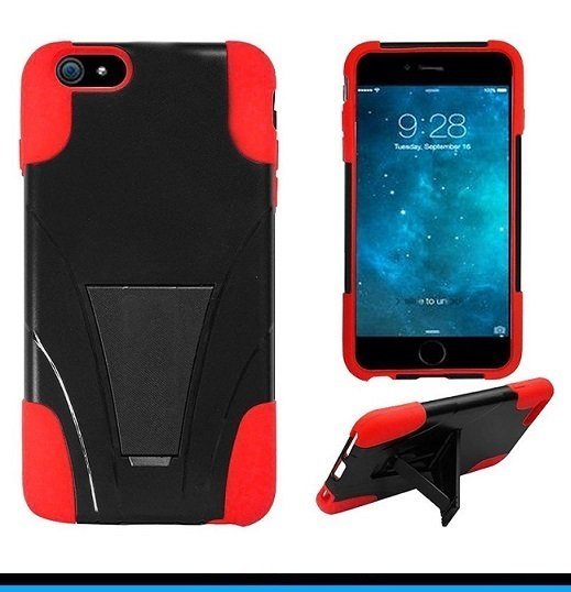 Red and black Beyond Cell iPhone 6s Cover