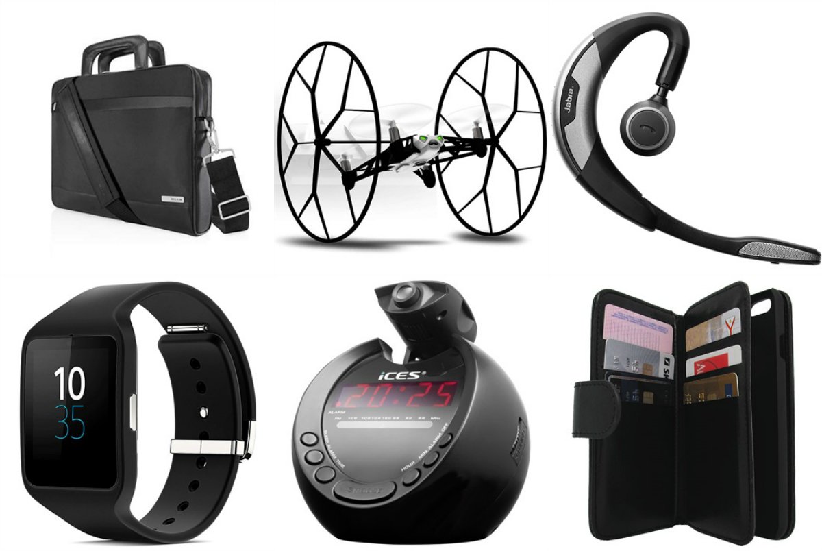 Different tech accessories and gadgets