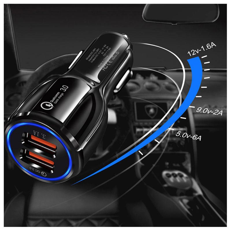 "Quick Charge 3.0" Car Charger Car charger with fast charging