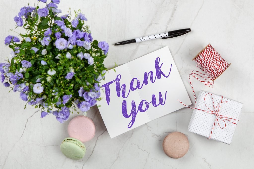 Card Write your own Thank You card
