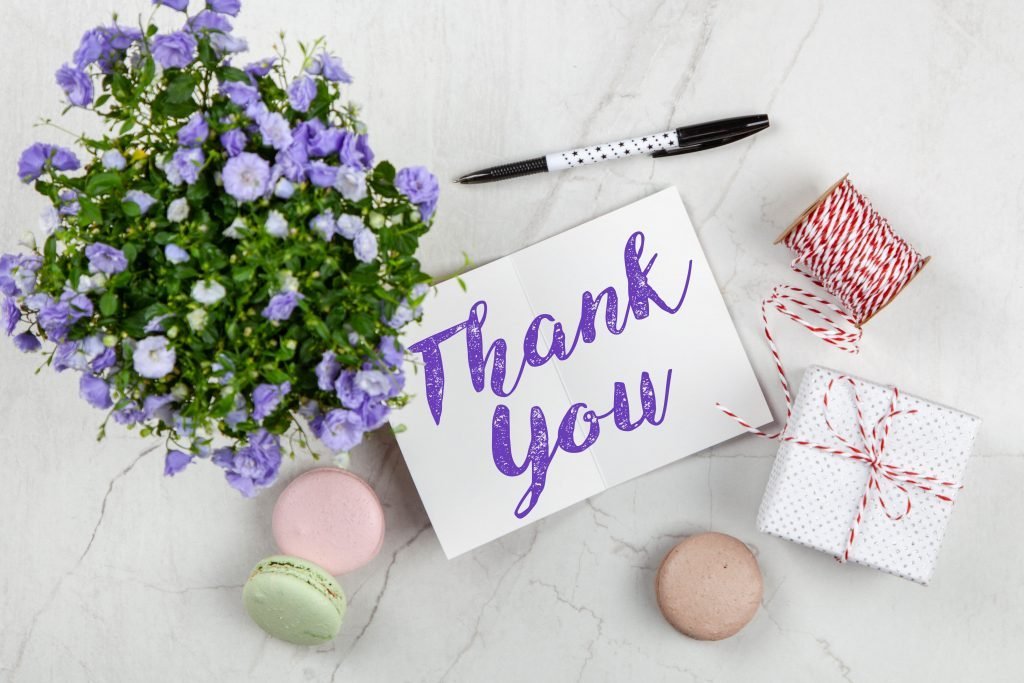 Write your own Thank You card