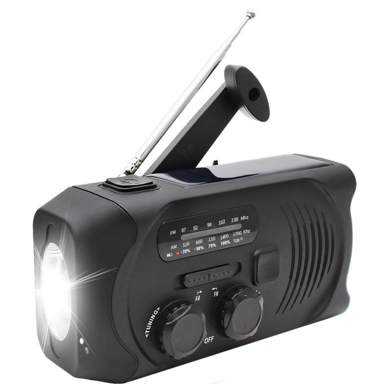 SiGN solar power bank and radio Solar power bank and radio from SiGN