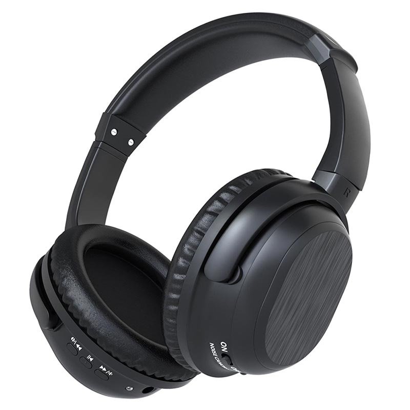 Active Noise Canceling Over-Ear Wireless Headphones with Microphone BH519