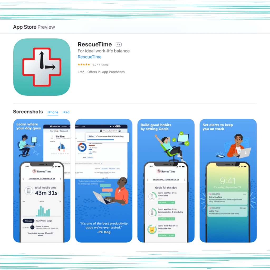 RescueTime for Ideal Work-Life Balance