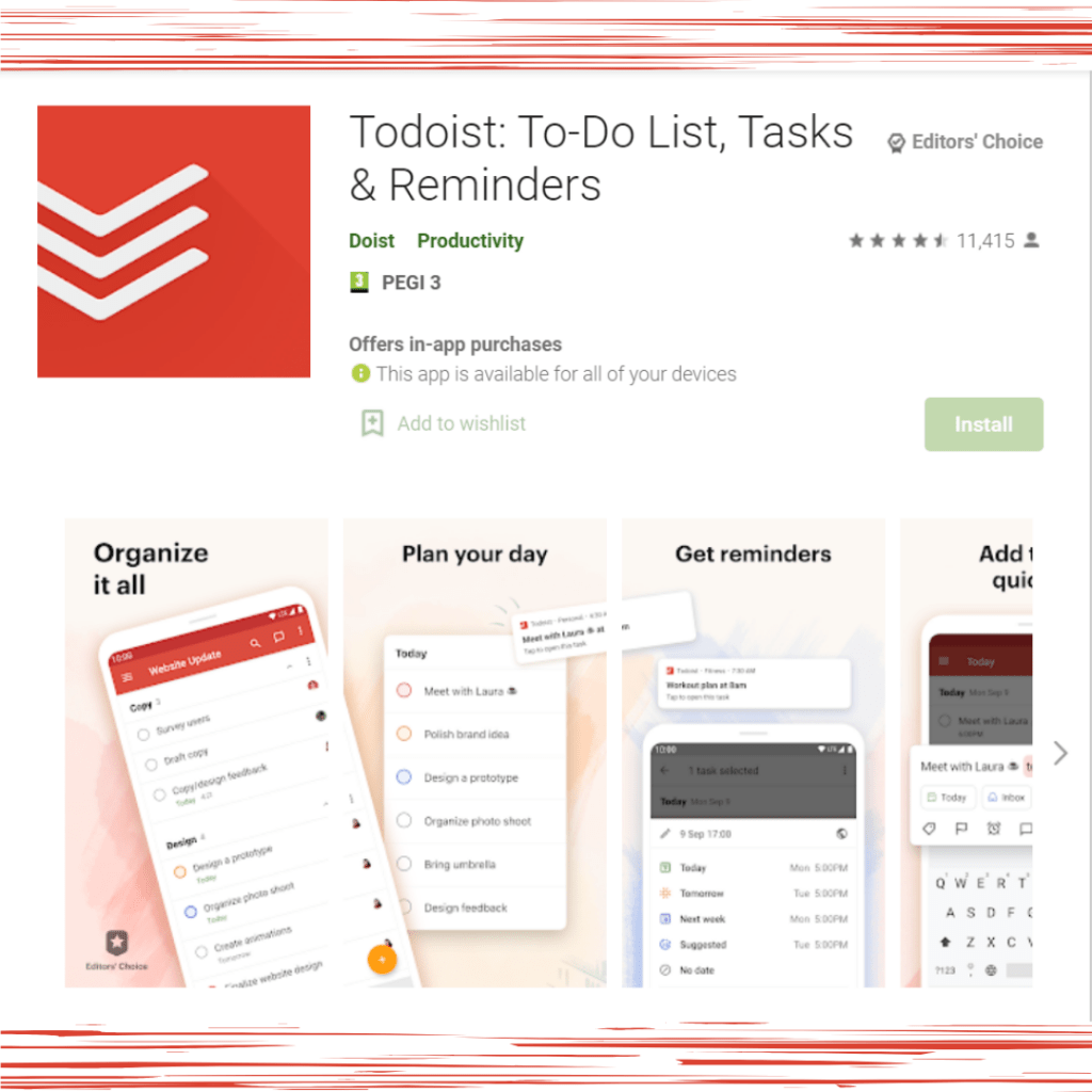 Todoist: To-Do List, Tasks & Reminders