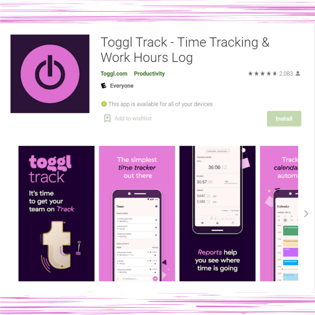 Toggl Track - Time Tracking & Work Hours Log