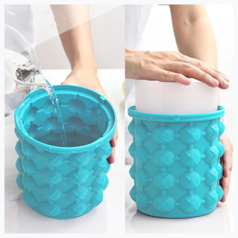 Silicone ice bucket - Blu