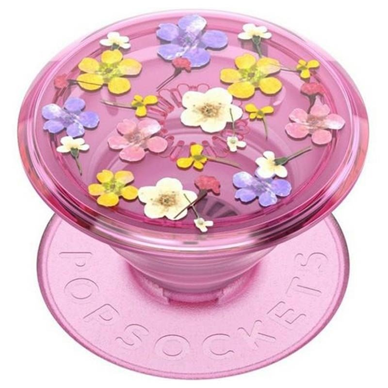 PopSockets expanding stand & grip Pink popsocket with flowers