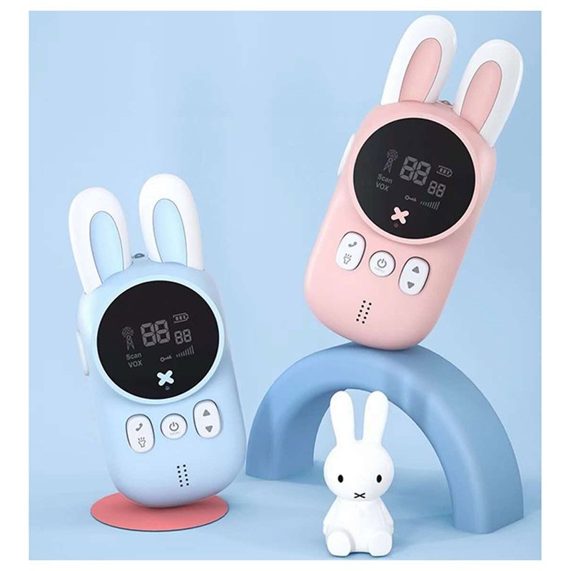 Two walkies talkies in rabbit design