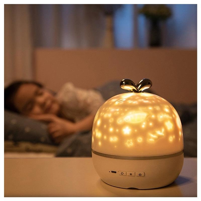LED projector with starlight for children