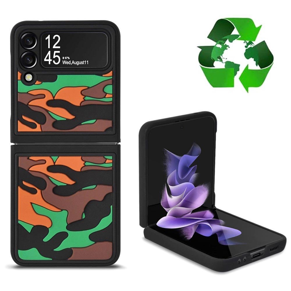 Samsung Galaxy Z Flip3 5G Hybrid Case Rugged Camouflage