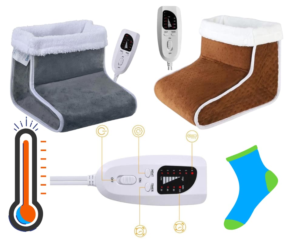 Fast Heating Foot Warmer Foot Warmer with 6 Temperature Modes