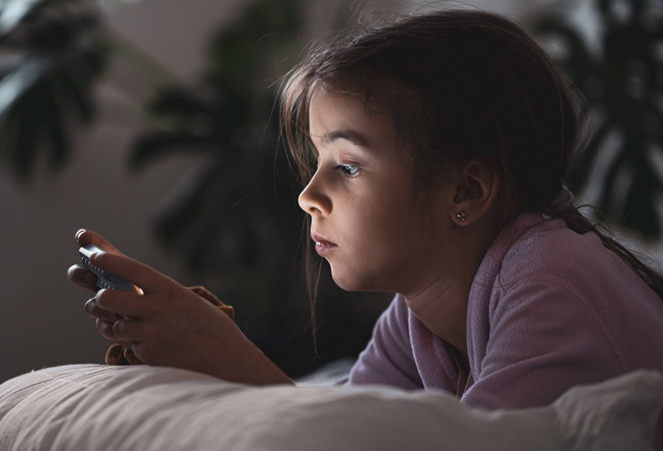 Girl with mobile phone