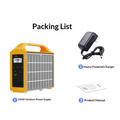 Eg013Li 100W 76.8Wh Portable Power Station with Foldable Solar Panel - Yellow