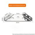 10 Pcs. Stainless Steel Triangle Brackets with 40 Screws for Furniture - Silver
