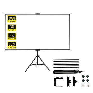 100 Milk Silk Projection Screen with Portable Tripod Stand