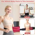 105 LEDs Red Light Therapy Belt with 5 Intensity Modes - 660nm/850nm - Black / Blue