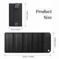 10W Foldable Solar Panel Charger for Camping & Outdoor Use