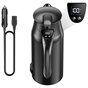 12V/24V Car Electric Kettle with Smart Temperature Control - 800ml - Black