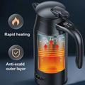 12V/24V Car Electric Kettle with Smart Temperature Control - 800ml - Black