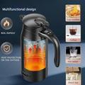 12V/24V Car Electric Kettle with Smart Temperature Control - 800ml - Black