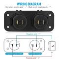 12V/24V Dual QC3.0 USB Charger and Cigarette Lighter Socket for Car, Boat and RV