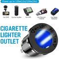 12V/24V Dual QC3.0 USB Charger and Cigarette Lighter Socket for Car, Boat and RV