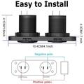 12V/24V Dual QC3.0 USB Charger and Cigarette Lighter Socket for Car, Boat and RV