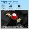 12V/24V Top Post Negative Battery Disconnect Switch Master Switch for Car, Truck, RV and Boat